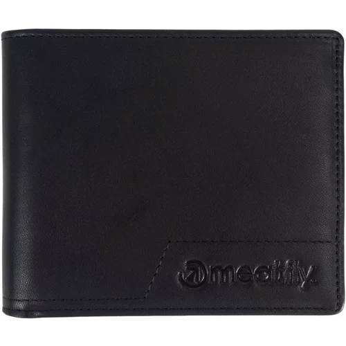Meatfly Eliot Premium Leather Wallet Black Novčanik