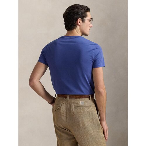 Polo Ralph Lauren Majice s kratkimi rokavi T-SHIRT AJUSTE EN COTON Modra Slike