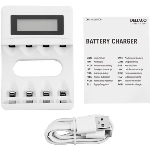 Deltaco Ultimate Ni-Mh USB Punjač za AA/AAA Baterije Slike