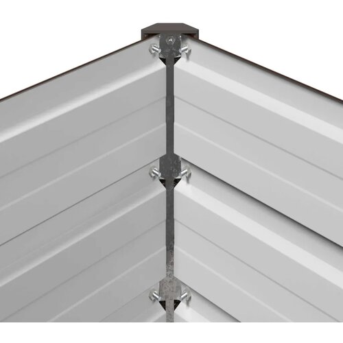  Povišeni vrtni krevet Smeđa 400 x 80 x 24 cm - 400 x 80 x 24 cm Smeđa Cene