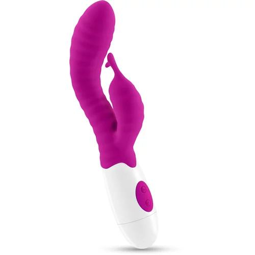Crushious GUMMIE RABBIT VIBRATOR PURPLE WITH WATERBASED LUBRICANT INCLUDED