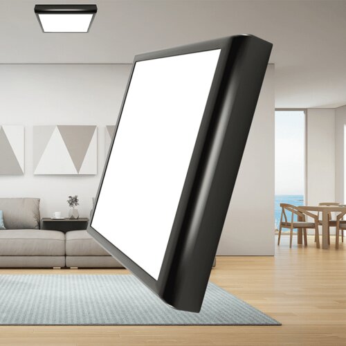 Braytron LED panel ugradno nadgradni flex 20W 3IN1 kvad crni Cene