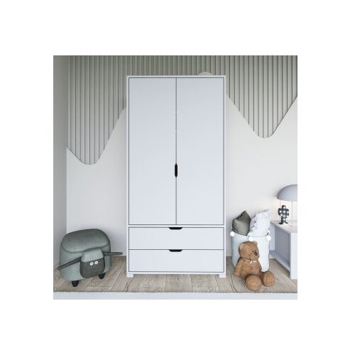 Hanah home ormar u beloj boji 90 cm 1600 016 Slike