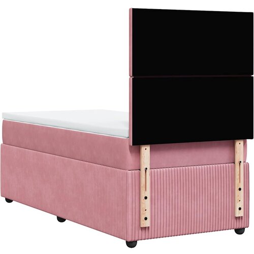 Box spring krevet s madracem ružičasti 90x190 cm bar&amp;scaron;unasti Slike