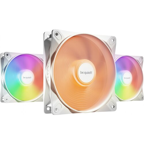 BE QUIET Ventilator LIGHT WINGS LX (BL122), RGB, 120mm, 4-pin PWM 3x, bel, (5000309746) Cene