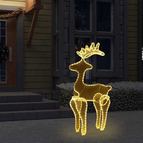 vidaXL Ukrasni božićni sob s mrežom i 306 LED žarulja 60 x 24 x 89 cm Cijene