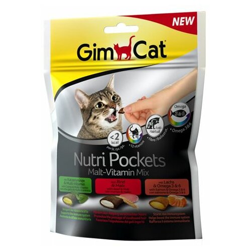 Gimborn GimCat Nutri Pockets Malt-Vitamin 150g Slike