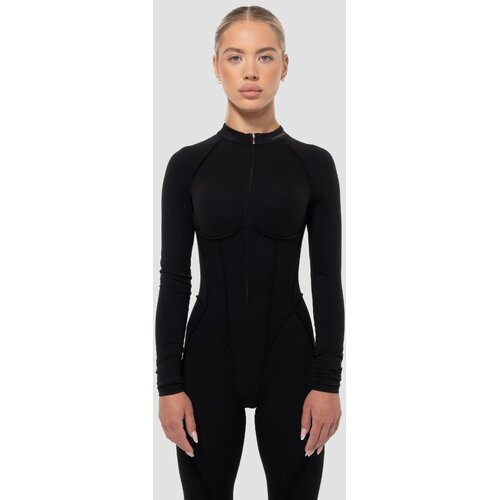 GymBeam Women&amp;lsquo;s Cosmo Zip-up Jumpsuit Black Slike
