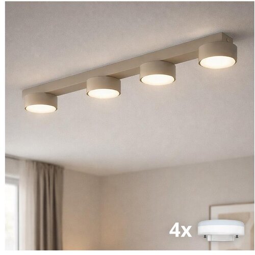 Brilagi LED RGB prigu&amp;scaron;iva ugradna spot svetiljka MONO 4xGX53/14W/230V Wi-Fi Tuya bež Slike