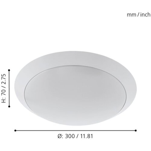 Eglo Pilone vanjska plafonjera/1, led, 11w, bijela Slike