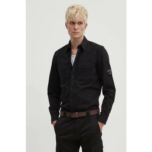 C.P. Company Košulja 15CMSH157A002824G SHIRTS LONG SLEEVE Gabardine Buttoned Shirt za muškarce, boja: crna