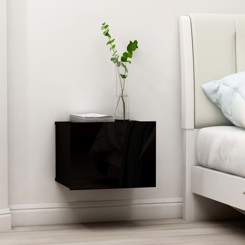 VidaXL Noćni ormarići 2 kom crni 40 x 30 x 30 cm od iverice Slike