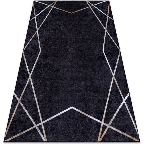 RugsX Preproge MIRO 51233.811 pralna preproga geometrična protiz 140x190 cm Črna Cene