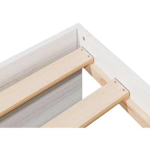 Dnevni krevet s madracem bijeli 100x200 cm puno drvo bor Slike