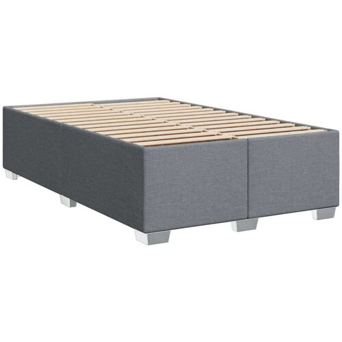  Krevet s oprugama i madracem svjetlosivi 120x190 cm od tkanine Slike