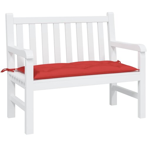  Jastuk za vrtnu klupu crveni 100 x 50 x 7 cm od tkanine Oxford Cijene