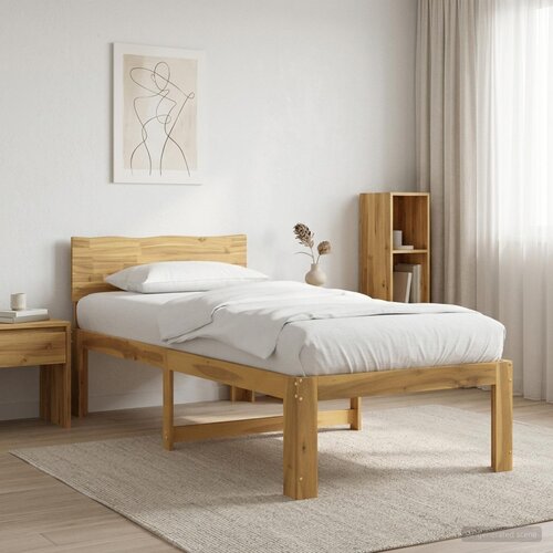  Krevet s uzglavljem ROSTOCK Bijela 80 x 200 cm Slike