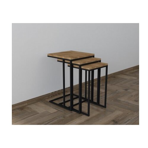 Hanah home set stolova stoli black oud Slike