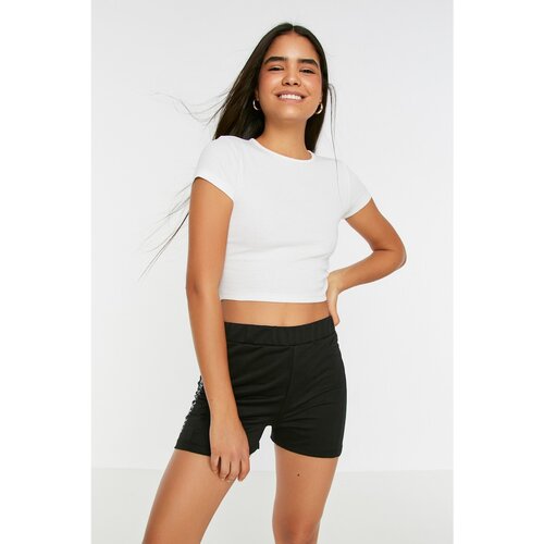 Trendyol Black Printed Knitted Shorts &amp;amp; Bermuda Slike