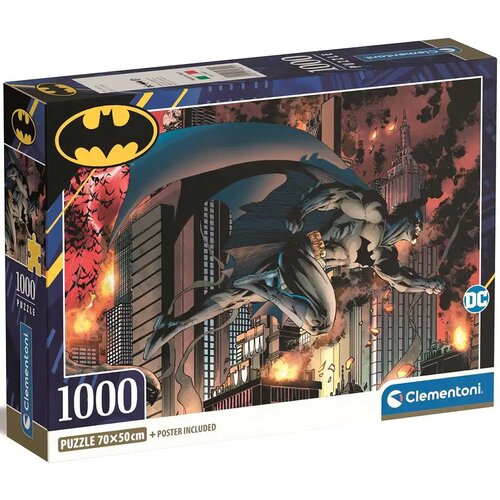 Clementoni Batman 1000-delni Compact sestavljanka 70x50cm - Cene