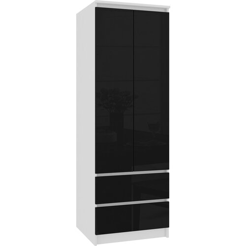 AKORD OMARA ZVEZDA S 60 cm 2 VRATA 2 Predali PK BELO / ČRNO SJAJNO, (21713822) Cene