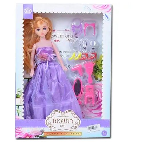 Magic Toys Lutka princeske v vijolični obleki 30cm Cene
