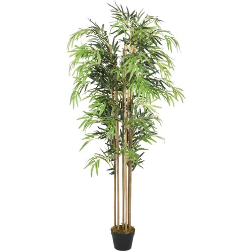 vidaXL Umetno bambusovo drevo 1605 listov 180 cm zeleno Cene