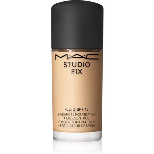 MAC Cosmetics Studio Fix Fluid SPF 15 24HR Matte Foundation + Oil Control Mini matirajoči tekoči puder SPF 15 odtenek NC17 15 ml Slike
