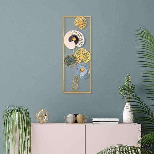 Wallity zidna dekoracija grape vine 3, 32 x 90 cm, zlatne boje Cene