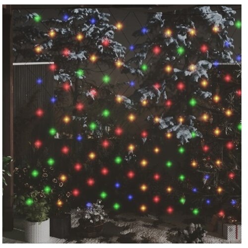  Novoletna svetlobna mreža večbarvna 3x3 m 306 LED lučk Cene