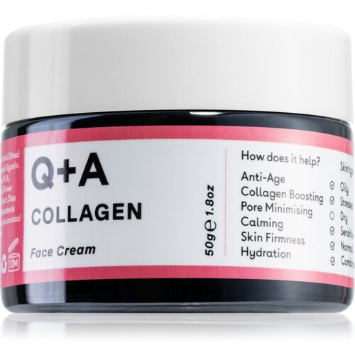Q+A collagen učvrstitvena krema za obraz s kolagenom 50 g za ženske Slike