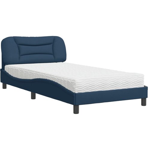 vidaXL Krevet s madracem plavi 100 x 200 cm od tkanine Cene