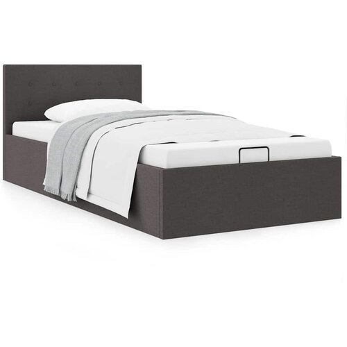 Furnova Dvižni posteljni okvir temno sivo blago 100x200 cm, (21941894) Slike
