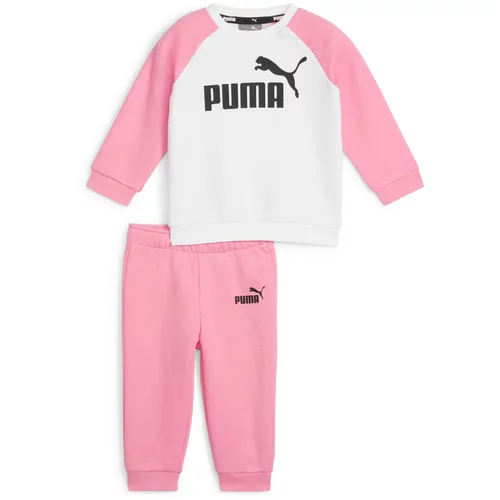 Puma Jogging komplet 'ESS' roza / crna / bijela