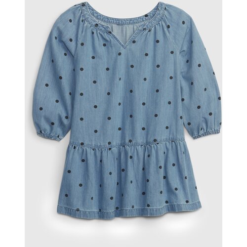 GAP Kids Denim Dress with polka dots - Girls Slike