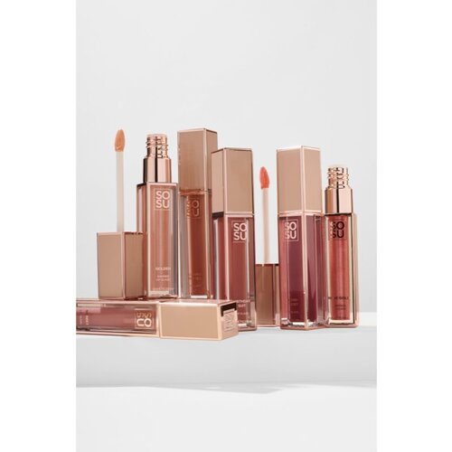 SOSU Cosmetics Satin Lip Glaze vlažilni sijaj za ustnice odtenek Almond Butter 6 ml Slike