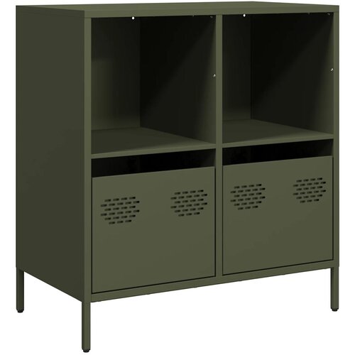 Maison Chic Komoda - Predalnik olivno zelena 68x39x73,5 cm hladno valjano jeklo, (21719475) Cene
