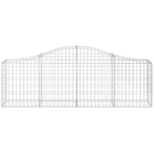  Lučne gabionske ko&amp;scaron;are 3 kom 200x30x60/80 cm pocinčano željezo Slike