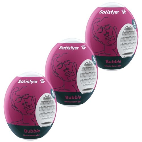 Satisfyer 3 MASTURBATOR EGGS - BUBBLE Slike