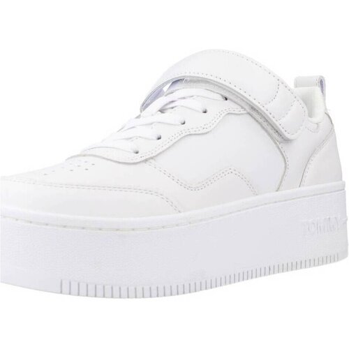 Tommy Jeans Modne superge ADHESIVE STRIP FLATFORM Bela Slike