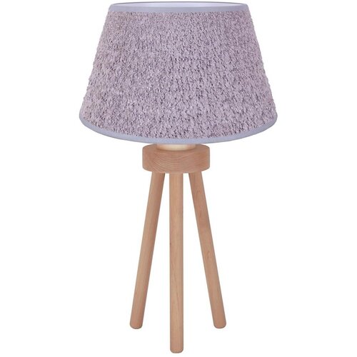  Duolla - Stona lampa BOUCLE 1xE27/15W/230V Ø 28 cm siva/drvo Cene