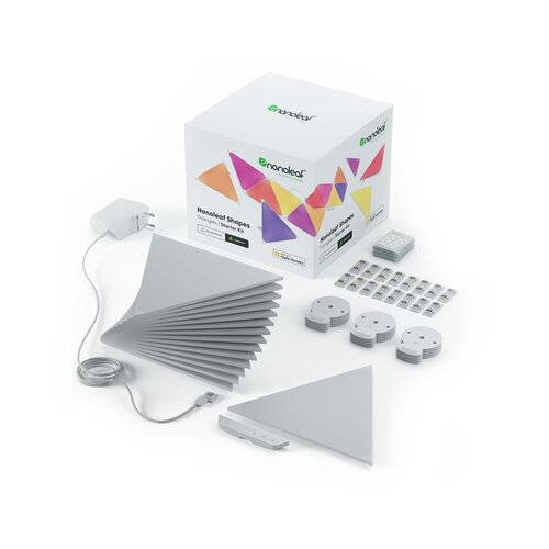 Nanoleaf Začetni set LED trikotniki 2. generacija (d 23 cm x š 20 cm x v 0,6 cm, 15-delni) Cene