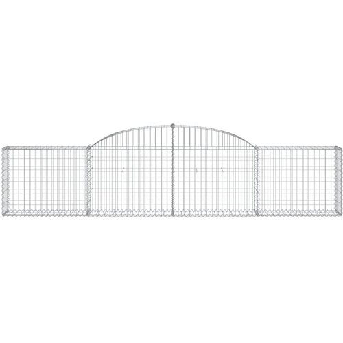  Lučne gabionske ko&amp;scaron;are 3 kom 300x30x60/80 cm pocinčano željezo Slike