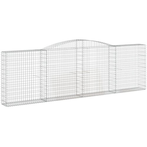  Lučne gabionske ko&amp;scaron;are 3 kom 400x30x120/140cm pocinčano željezo Slike