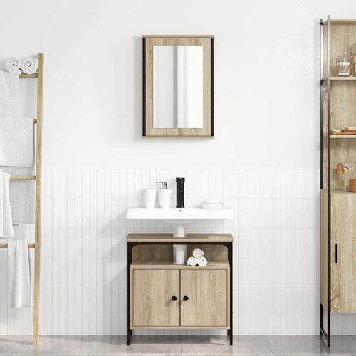  Set namje&scaron;taja za kupaonicu 2 kom. Smeđa 60 x 30 x 60 cm Cijene