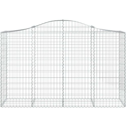 vidaXL Lučne gabionske ko&scaron;are 7 kom 200x50x120/140cm pocinčano željezo Cijene
