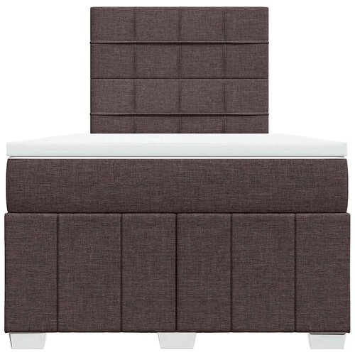  Krevet box spring s madracem tamnosmeđi 120 x 190 cm od tkanine Slike