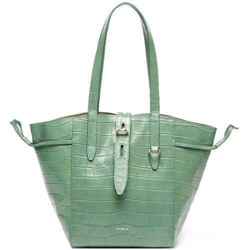Furla handbag - NET M TOTE green Slike