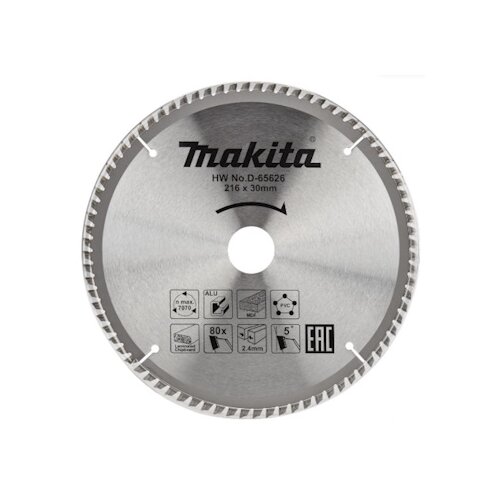Makita TCT list testere 216mm D-65626 Slike