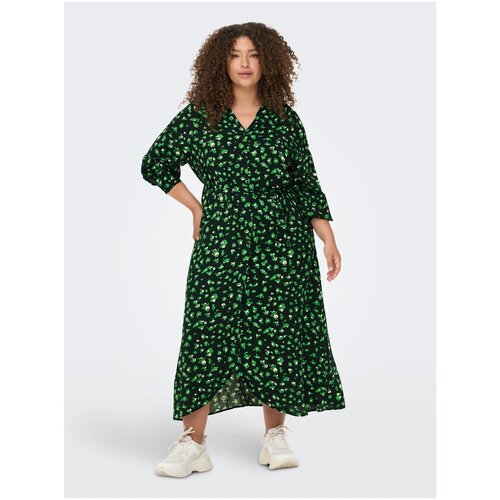 Only Green patterned shirt maxi dresses CARMAKOMA Rielle - Women Slike